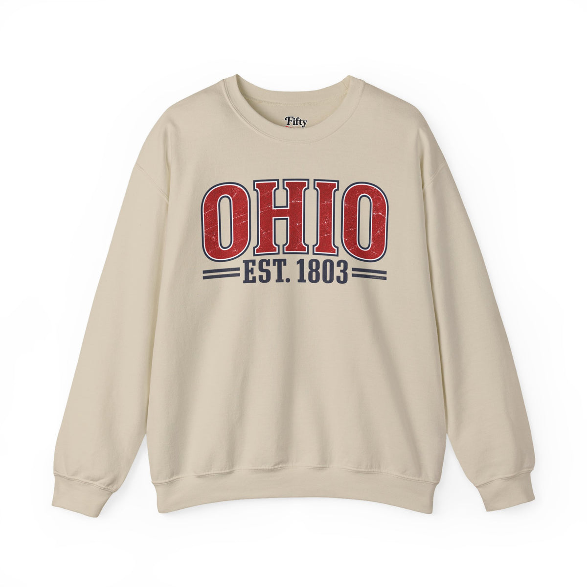 Ohio Est.1803 Unisex Crewneck Sweatshirt State Name Graphic