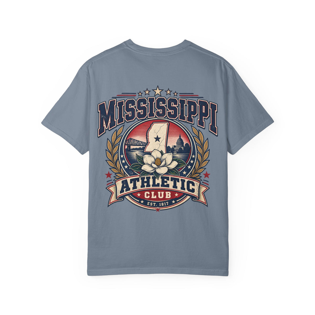 Mississippi Athletic Club Unisex Comfort Color 1717 Streetwear Graphic Tee