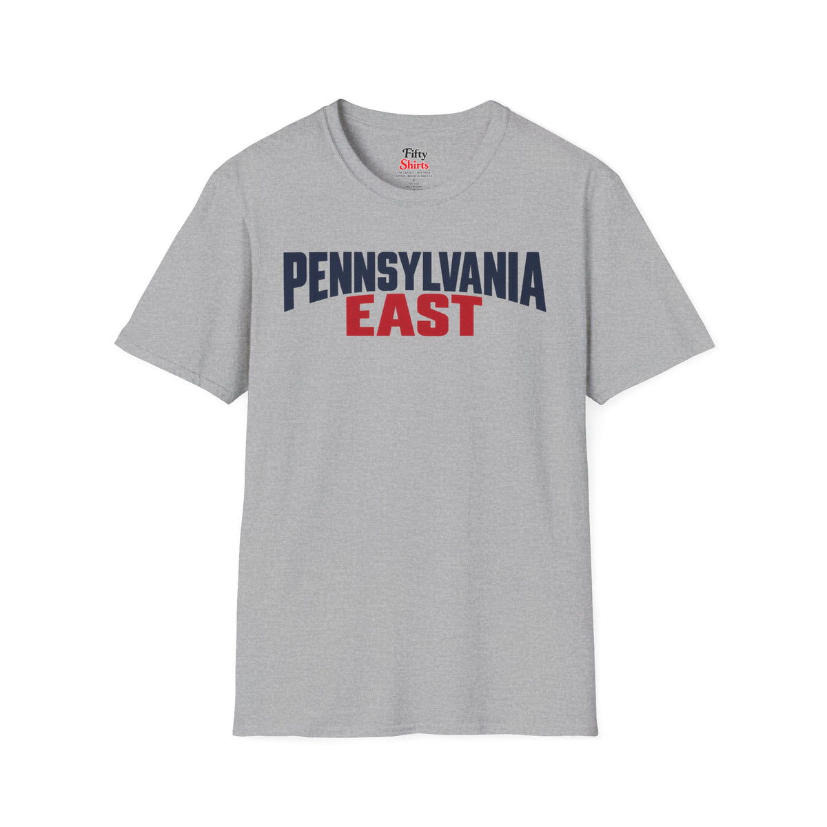 Pennsylvania East Unisex Softstyle T Shirt State Name Graphic Tee
