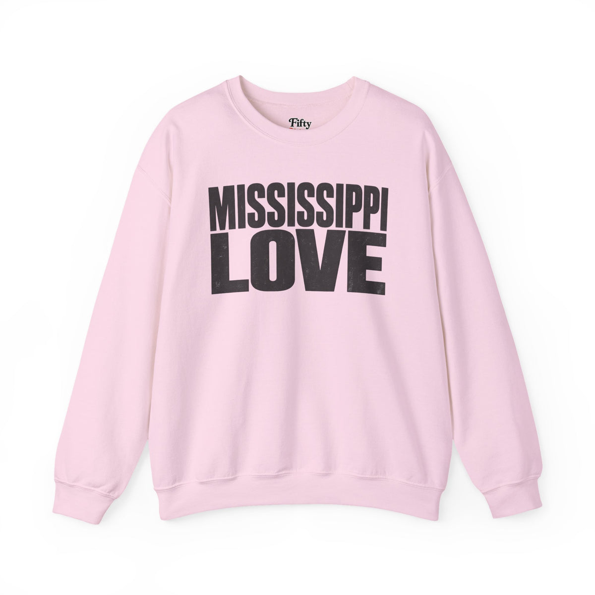 Mississippi Love Unisex Crewneck Sweatshirt State Name Graphic