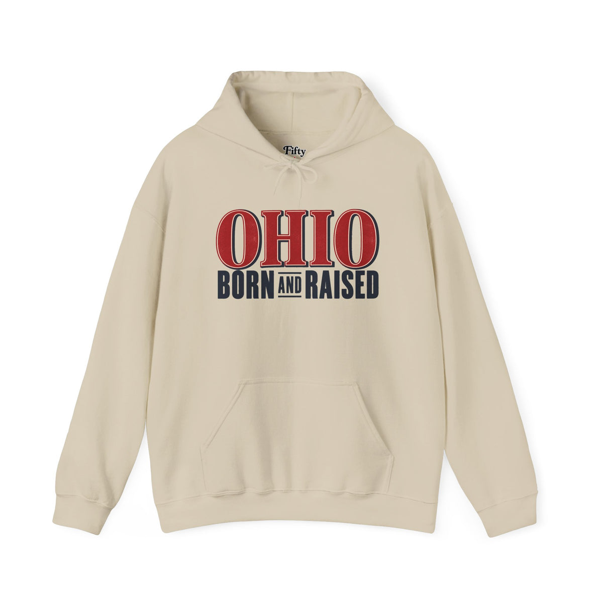 Ohio Born and Raised Premium Heritage Unisex Hoodie Graphic