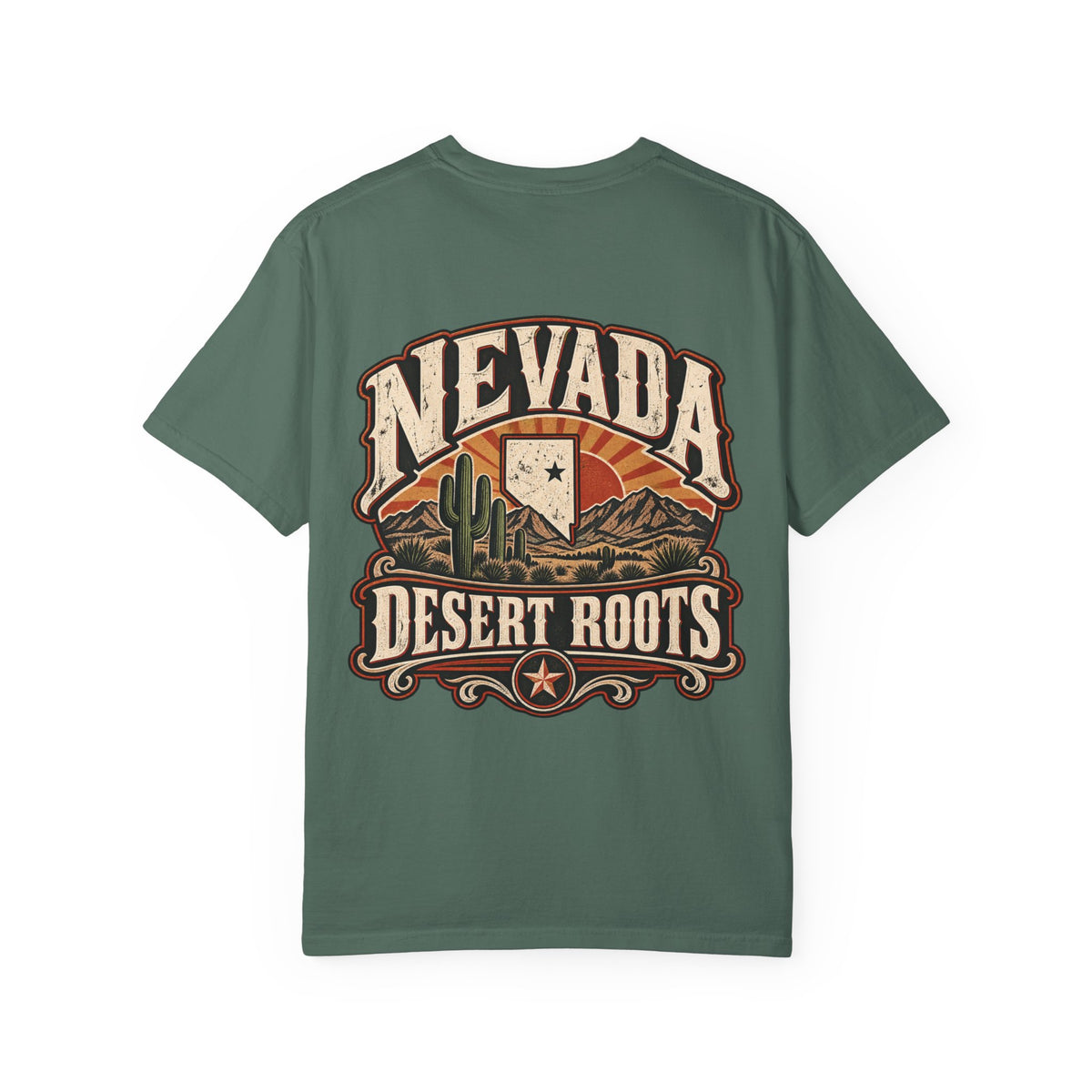 Nevada Desert Roots Unisex Comfort Color 1717 Streetwear Graphic Tee