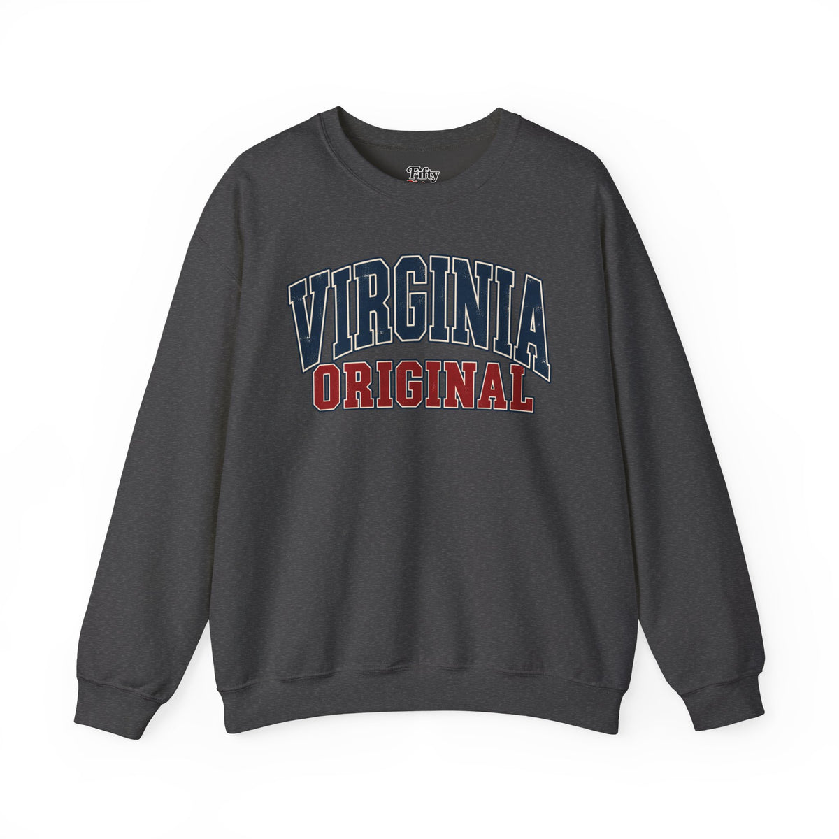 Virginia Original Unisex Crewneck Sweatshirt State Name Graphic