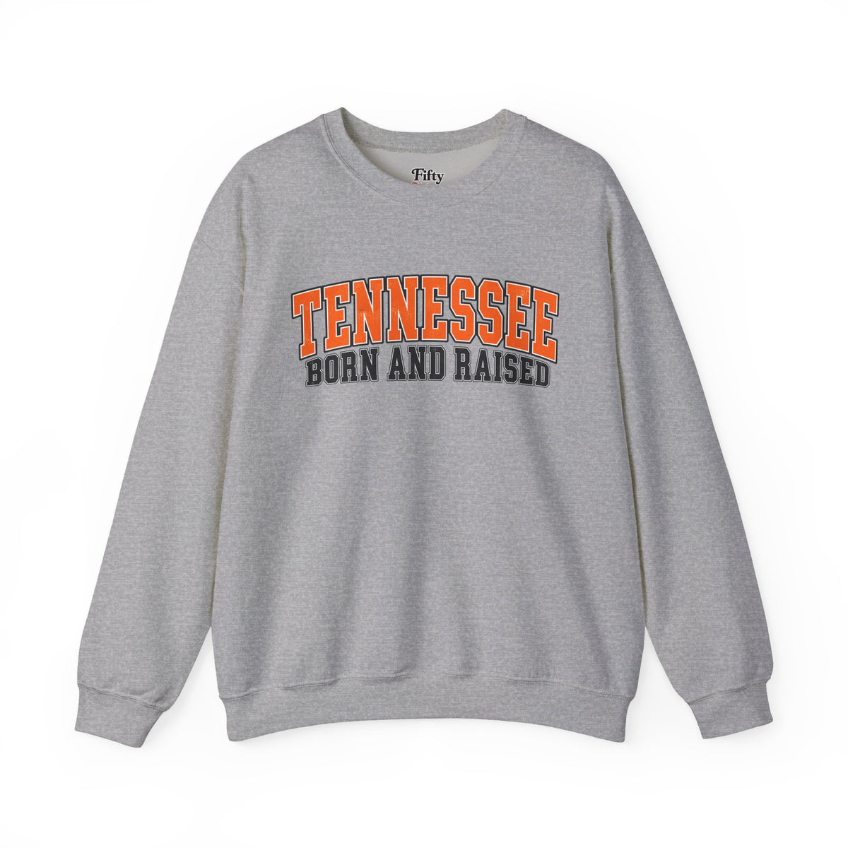 Tennessee Born and Raised Vintage Athletic Unisex Sweatshirt Graphic