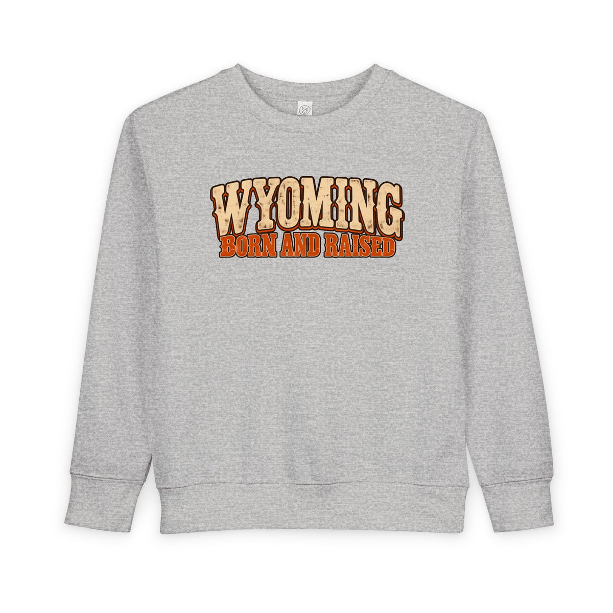 Wyoming Born and Raised Vintage 1970s Western Unisex Toddler Sweatshirt