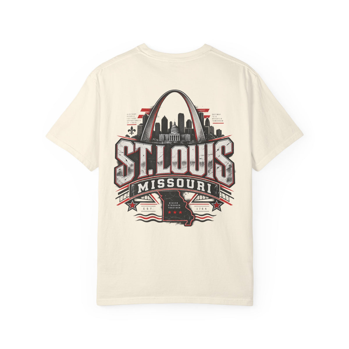 St. Louis Missouri Unisex Comfort Color 1717 Streetwear Graphic Tee