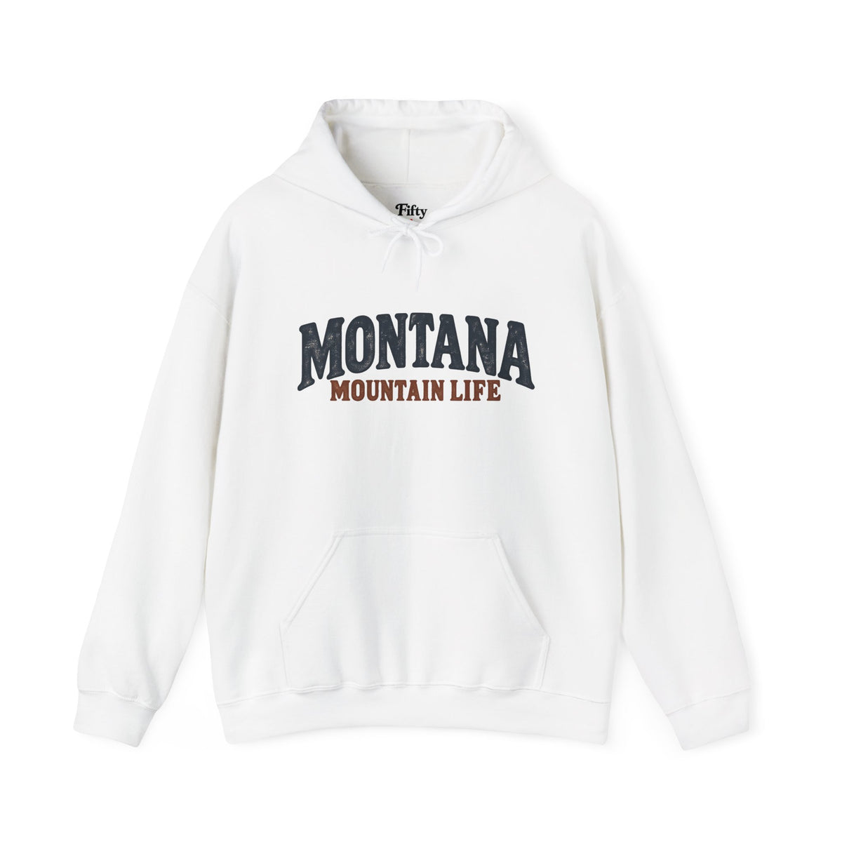 Montana Mountain Life Unisex Hoodie State Name Graphic