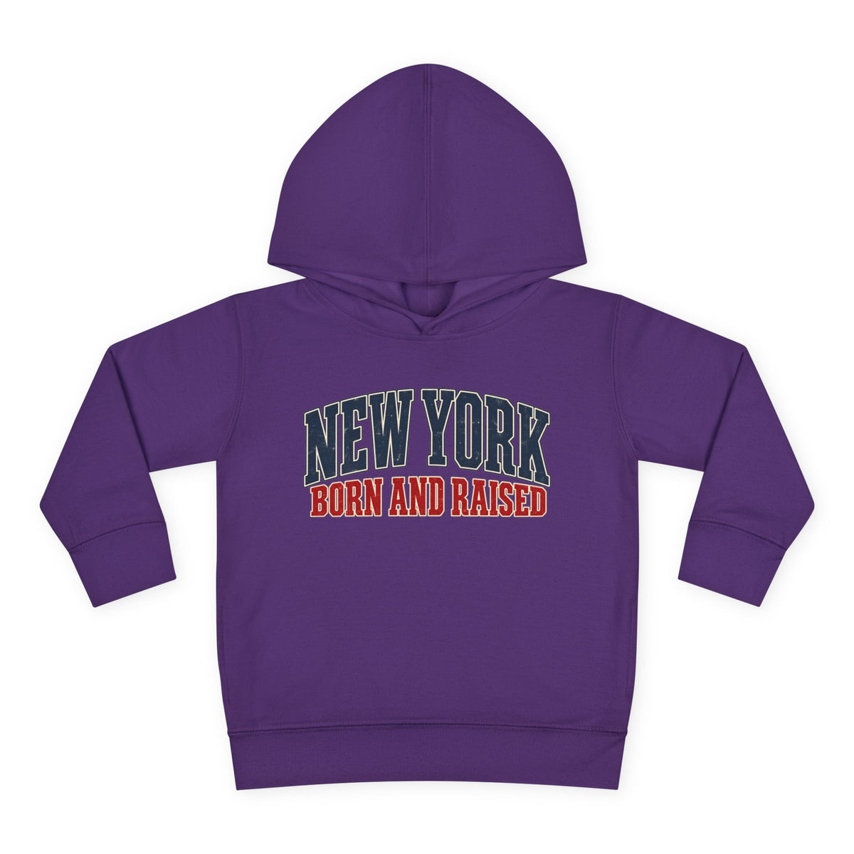 New York Born and Raised Classic Heritage Unisex Toddler Pullover Fleece Hoodie Graphic