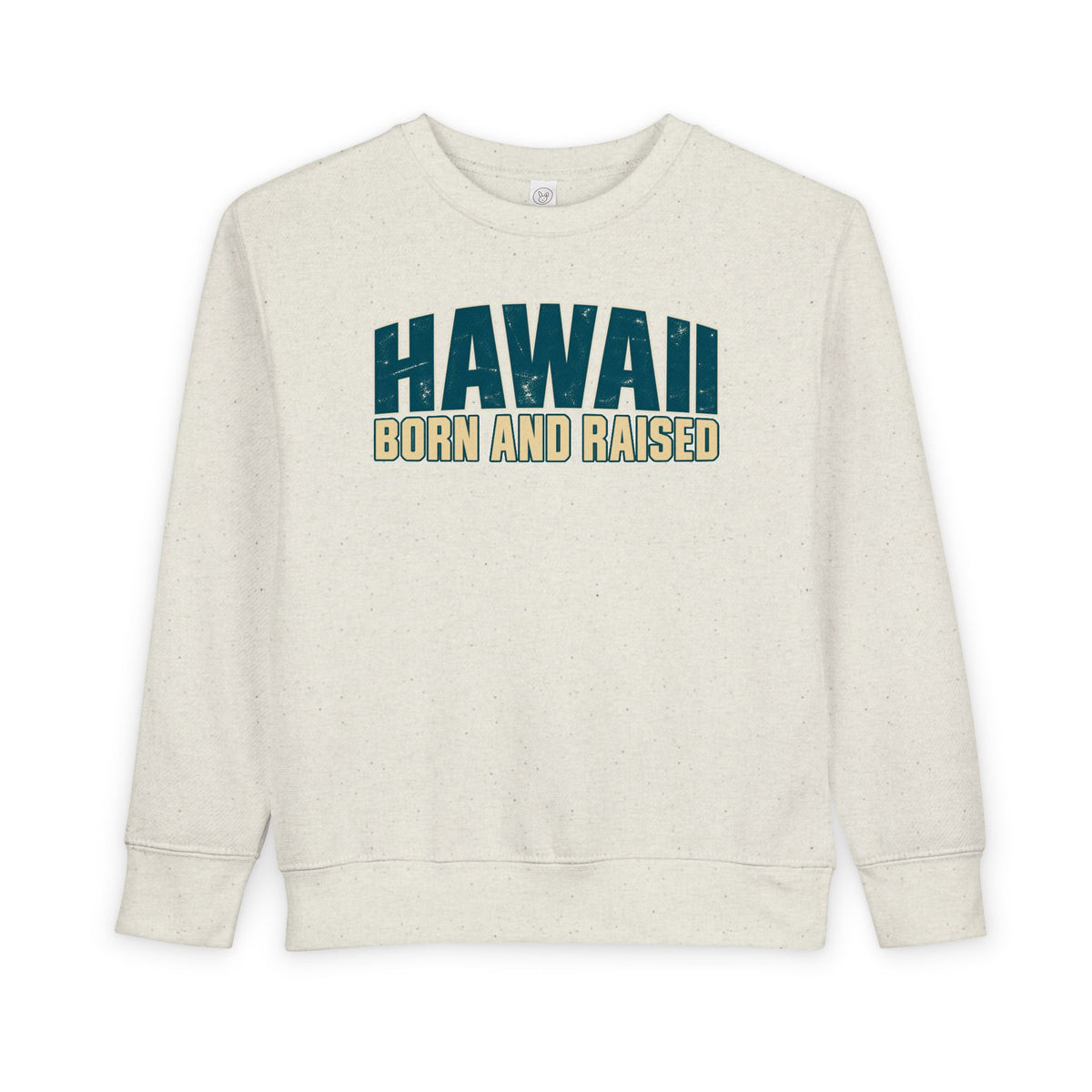 Hawaii Born and Raised Premium Surf Unisex Toddler Sweatshirt