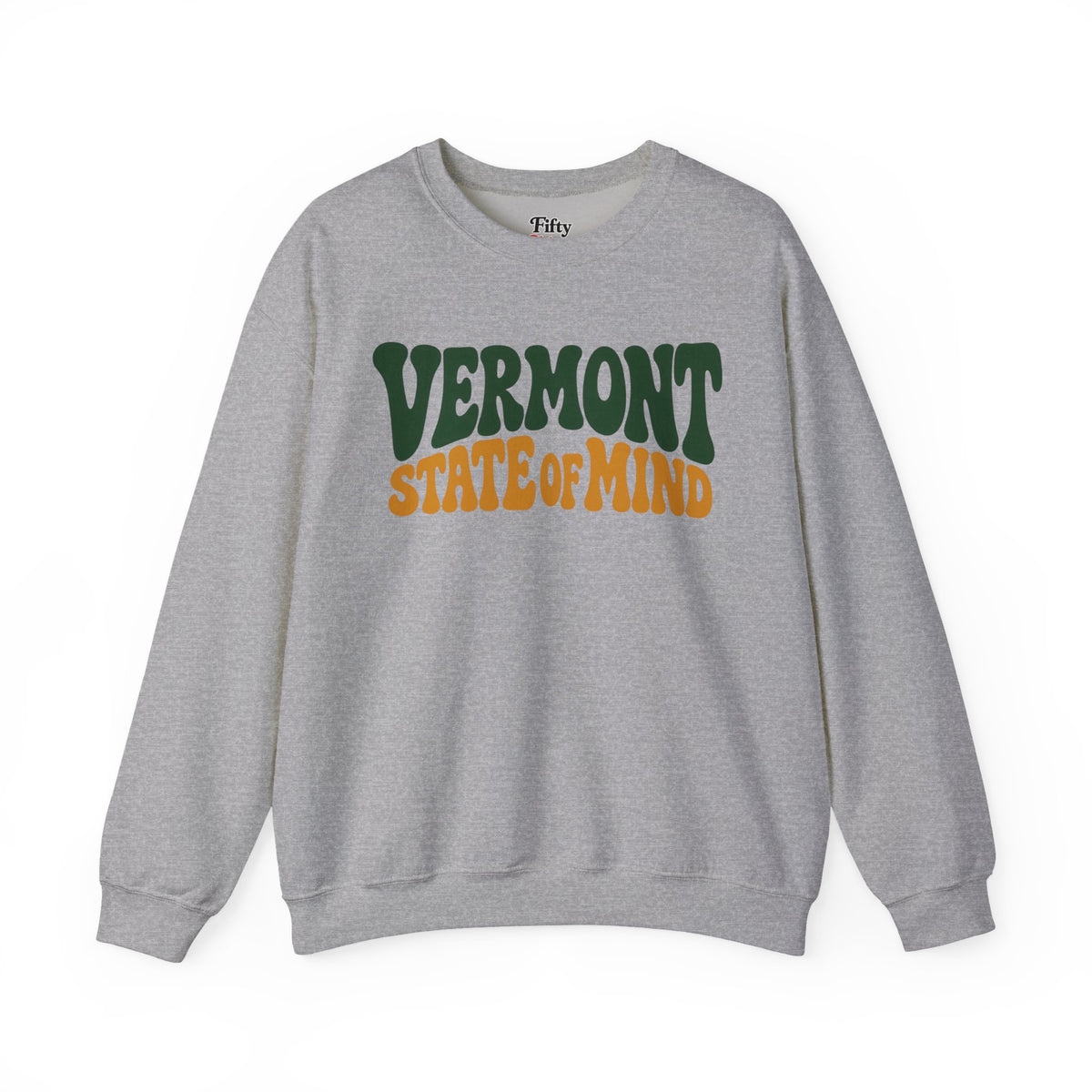 Vermont State Of Mind Unisex Crewneck Sweatshirt State Name Graphic
