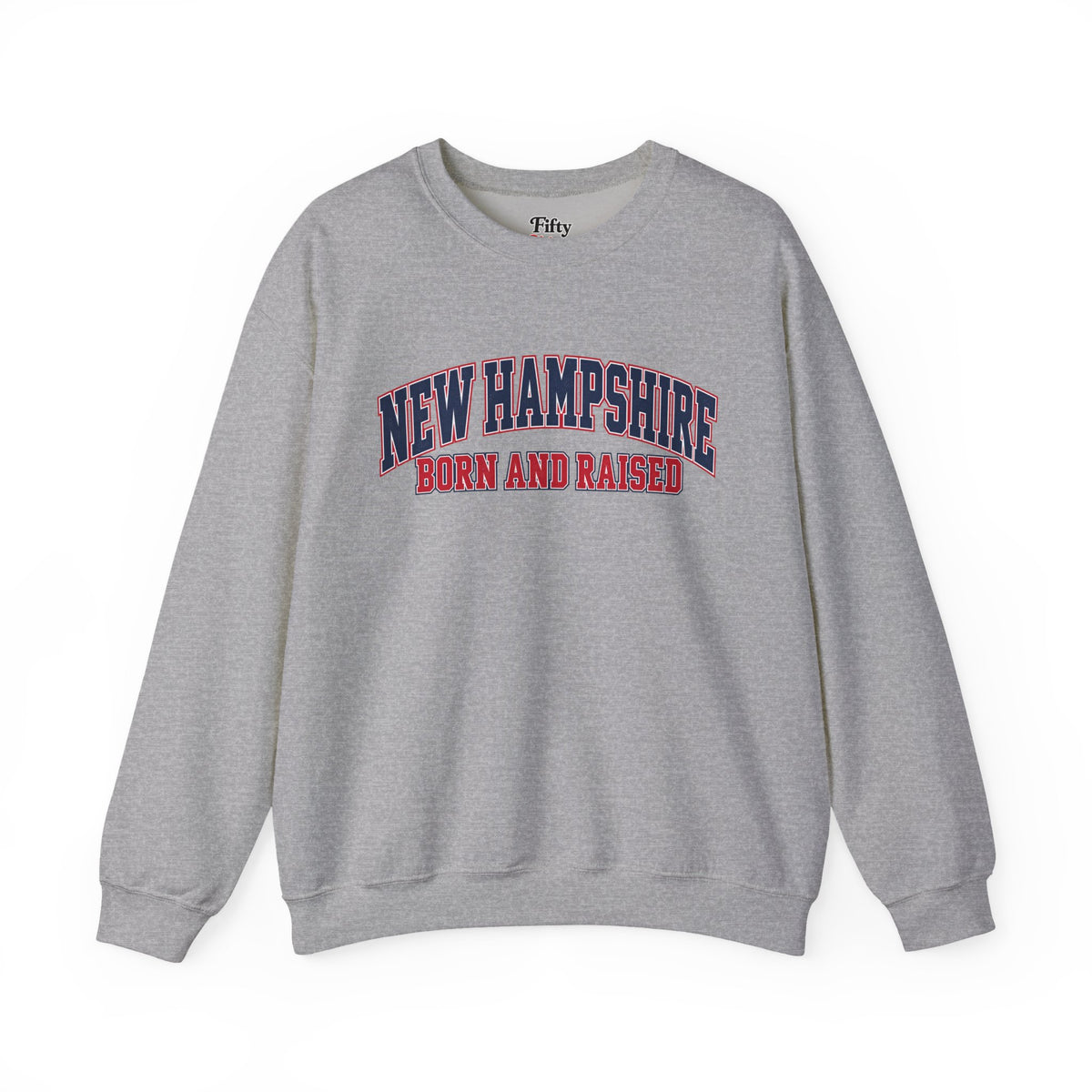 New Hampshire Born and Raised Premium Collegiate Unisex Sweatshirt Graphic