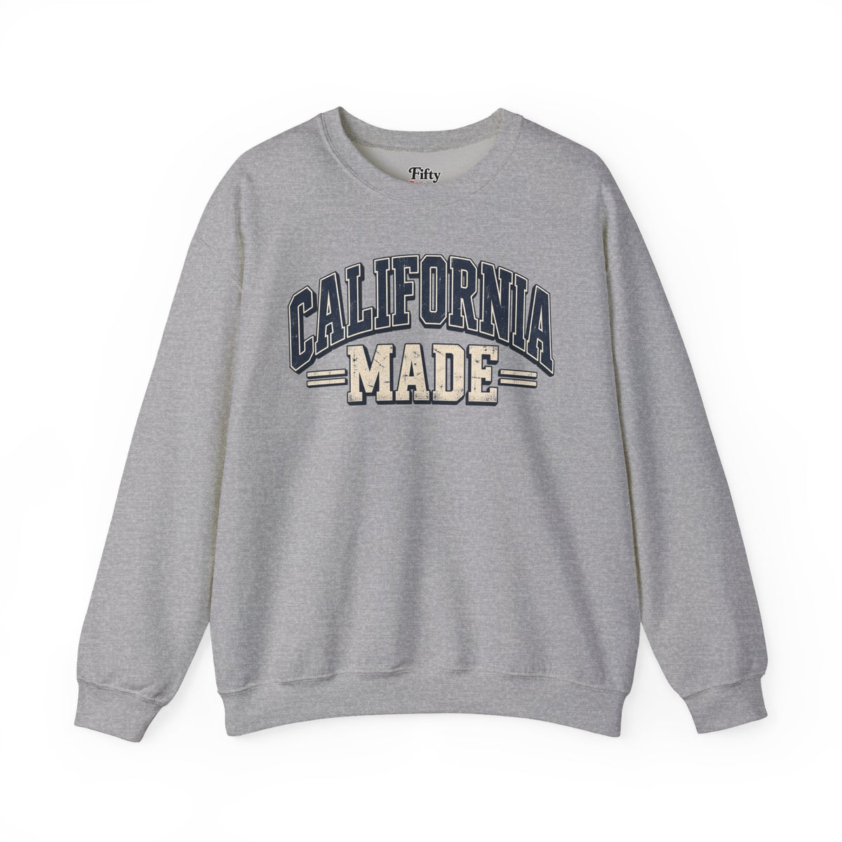 California Made Unisex Crewneck Sweatshirt State Name Graphic
