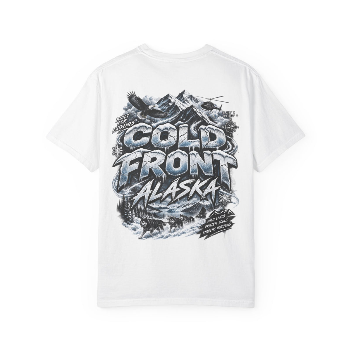 Alaska Cold Front Unisex Comfort Color 1717 Streetwear Graphic Tee