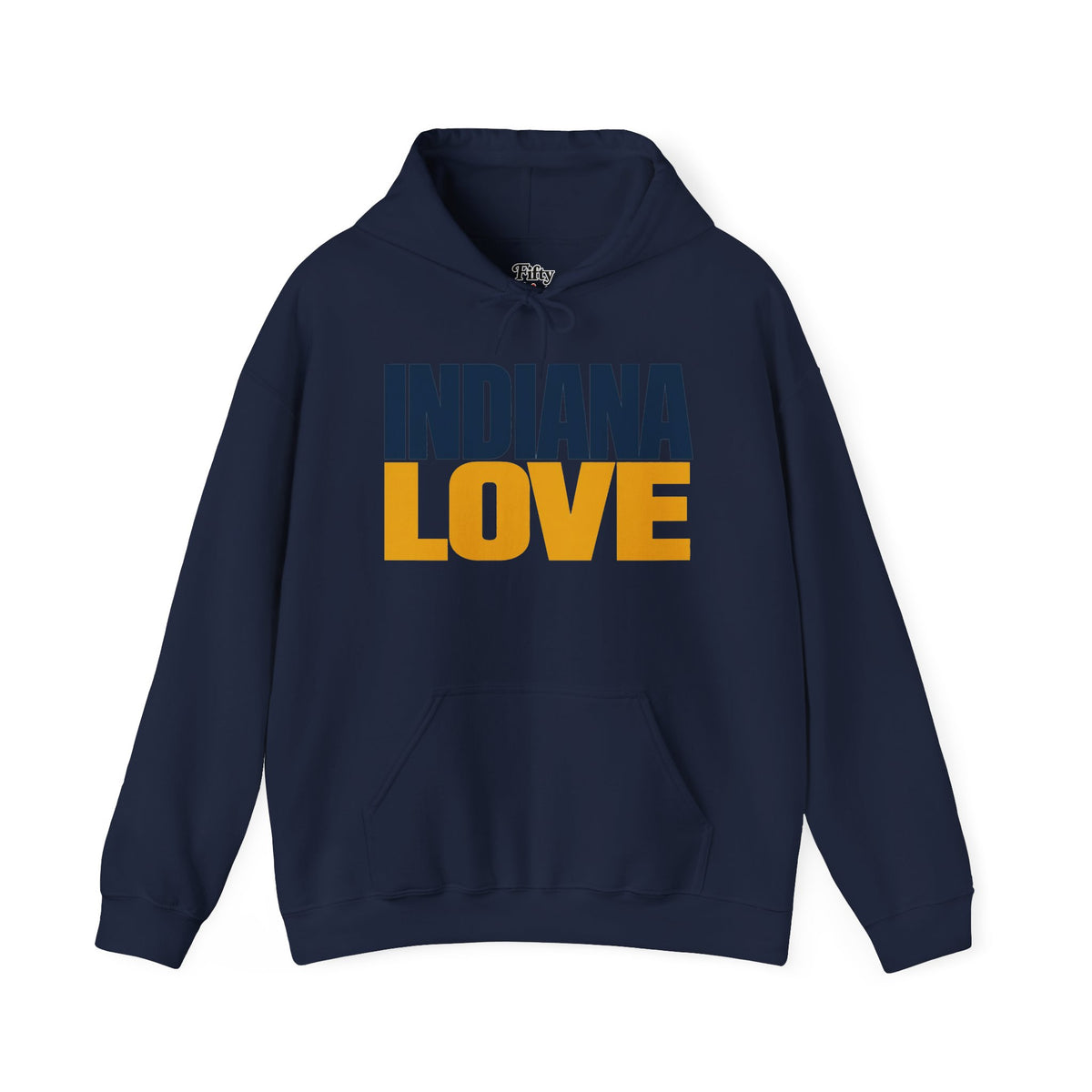 Indiana Love Unisex Hoodie State Name Graphic