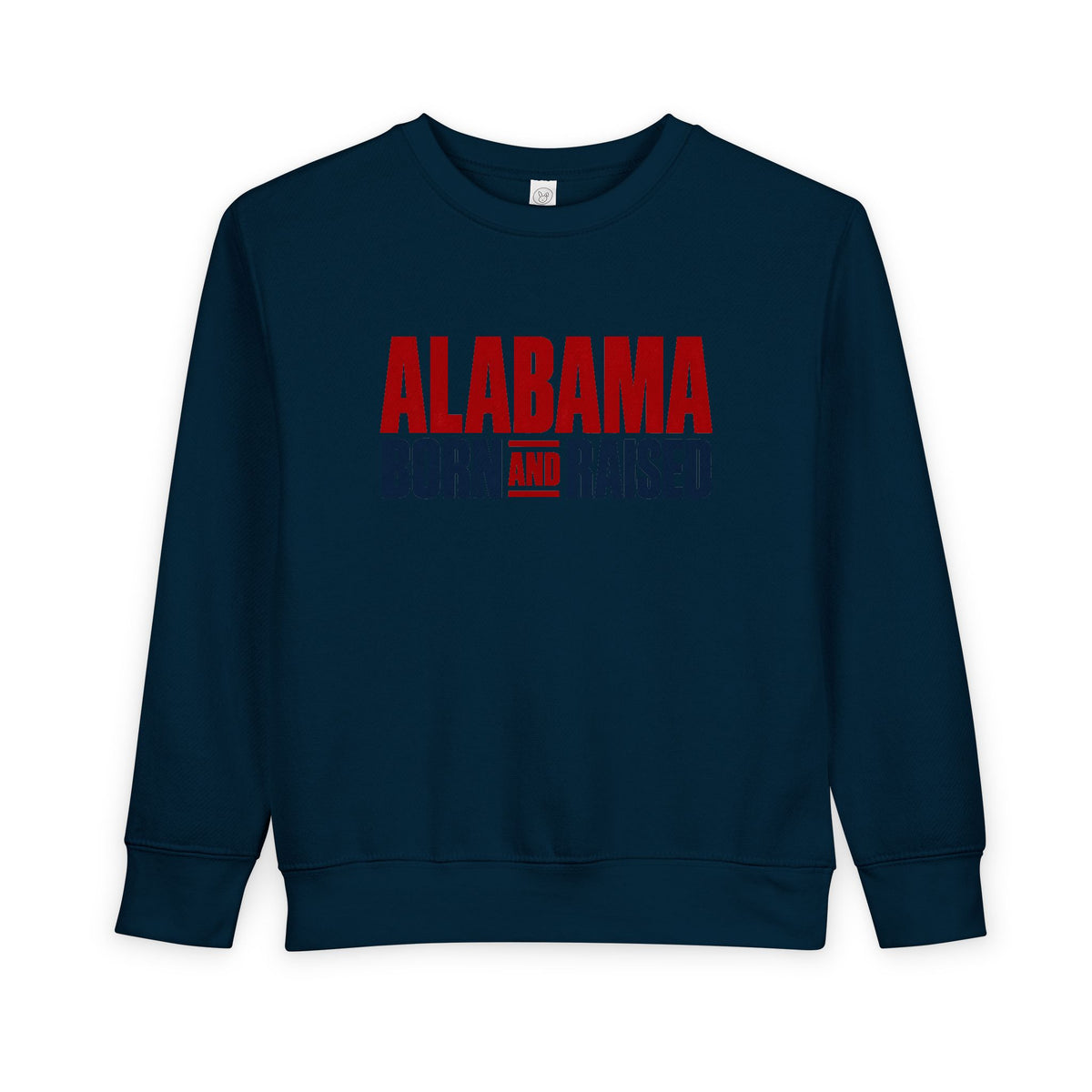 Alabama Born and Raised Minimal Heritage Unisex Toddler Sweatshirt