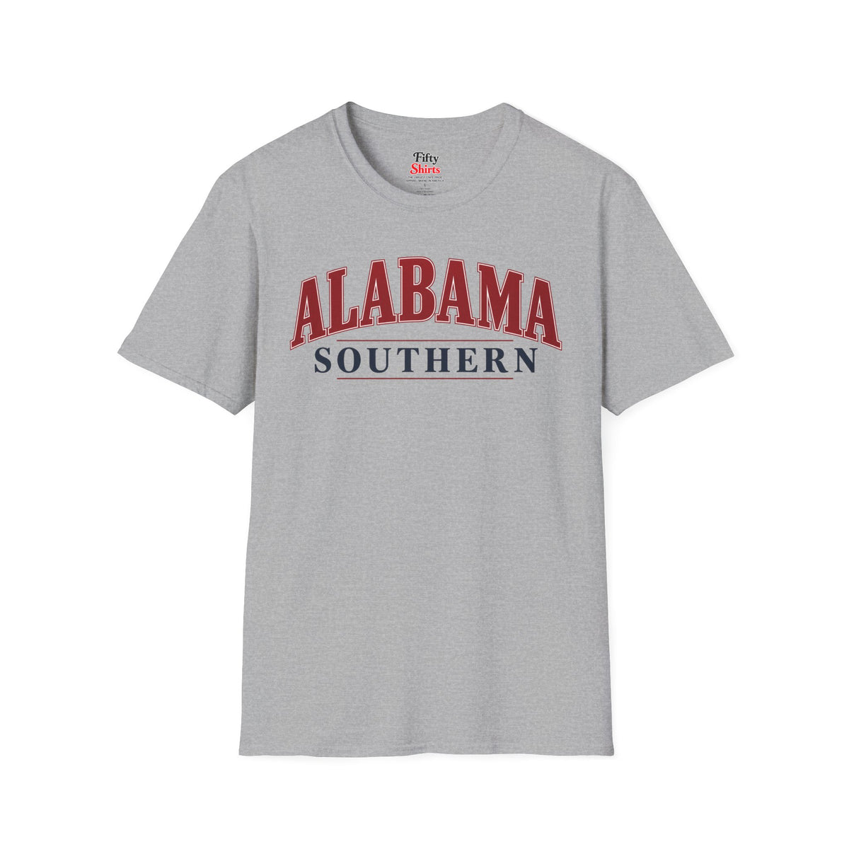 Alabama Southern Unisex Softstyle T Shirt State Name Graphic Tee