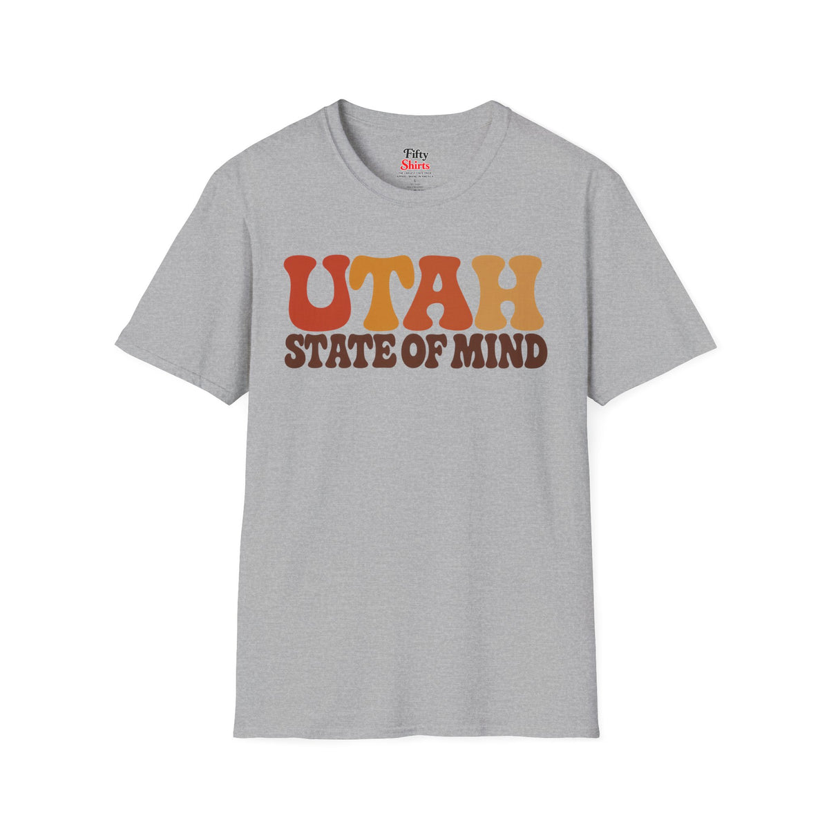 Utah State Of Mind Unisex Softstyle T Shirt State Name Graphic Tee