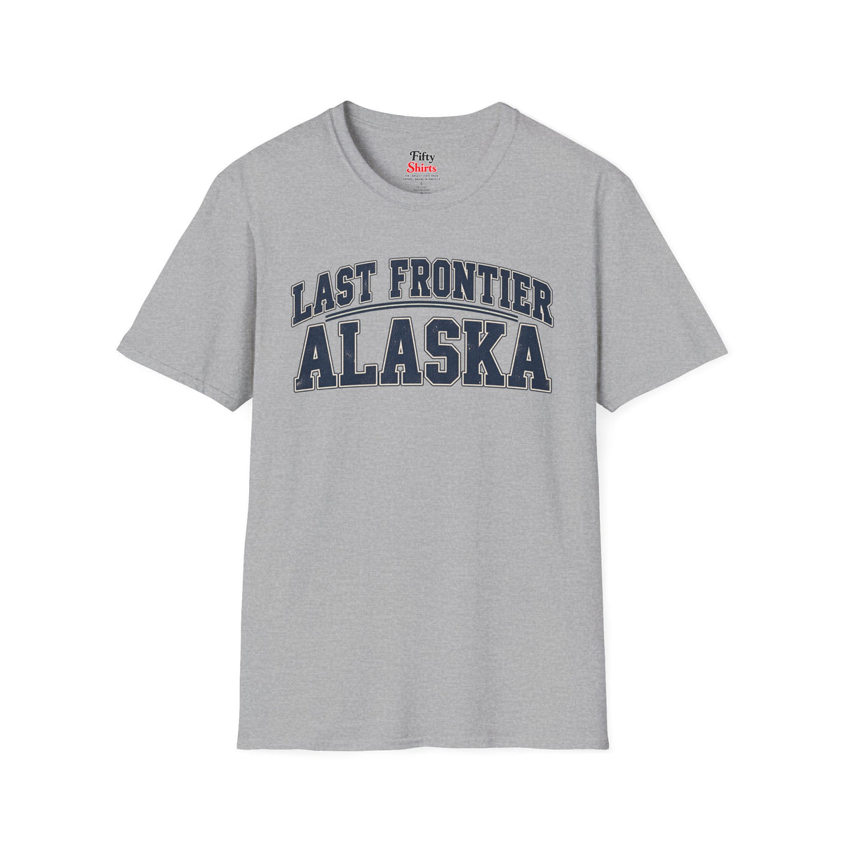 Last Frontier Alaska Unisex Softstyle T Shirt State Name Graphic Tee