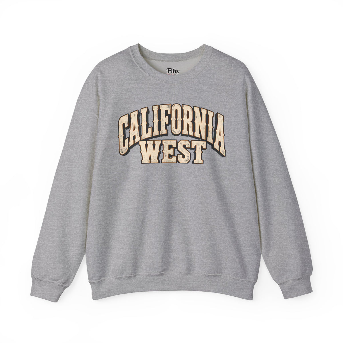 California West Unisex Crewneck Sweatshirt State Name Graphic