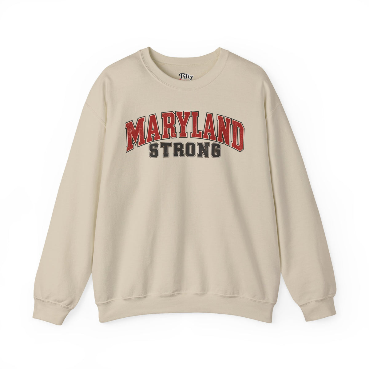 Maryland Strong Unisex Crewneck Sweatshirt State Name Graphic