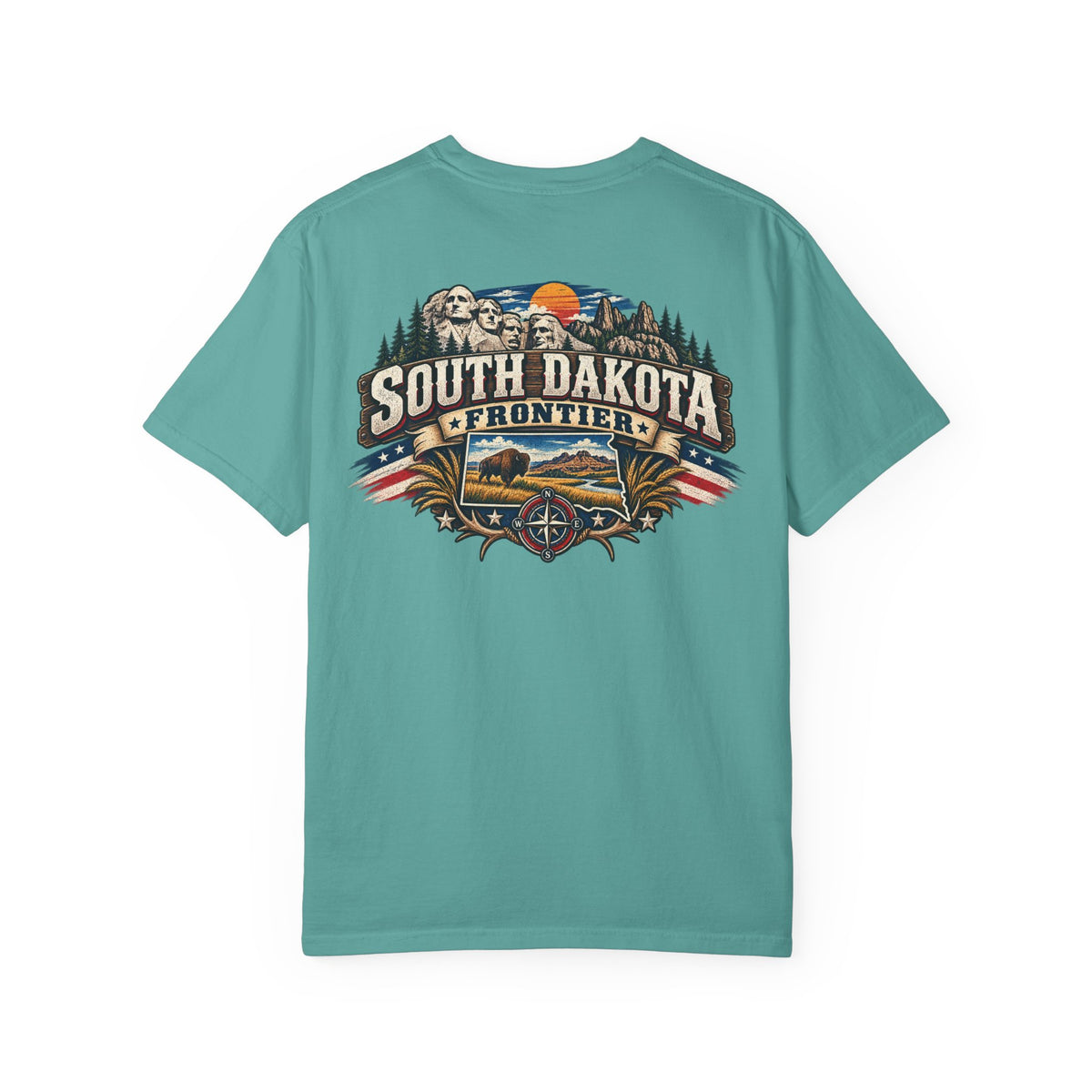 South Dakota Frontier Unisex Comfort Color 1717 Streetwear Graphic Tee