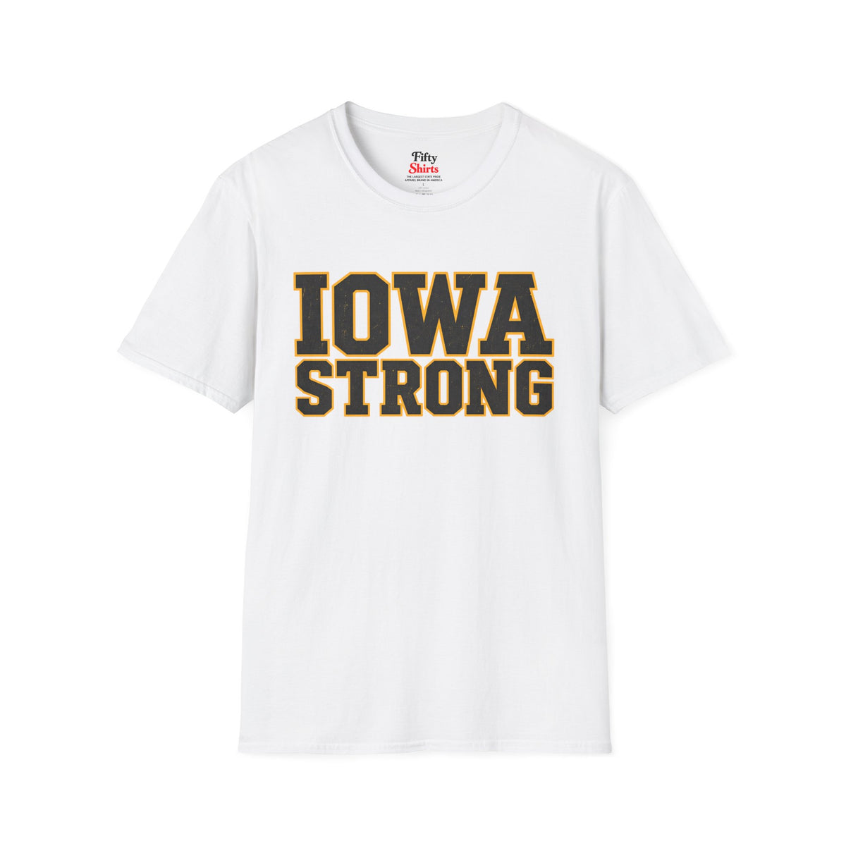 Iowa Strong Unisex Softstyle T Shirt State Name Graphic Tee