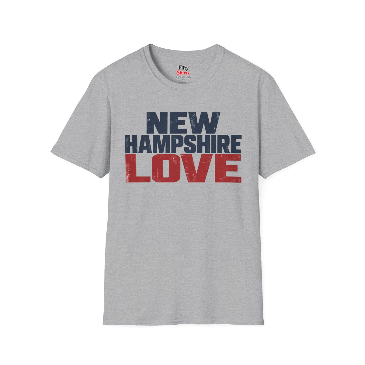 New Hampshire Love Unisex Softstyle T Shirt State Name Graphic Tee