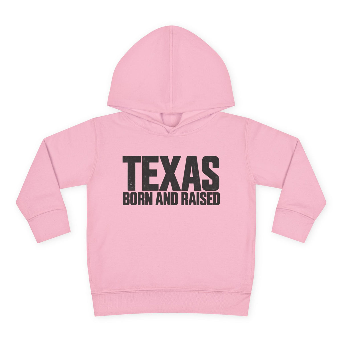Texas Born and Raised Modern Minimal Unisex Toddler Pullover Fleece Hoodie