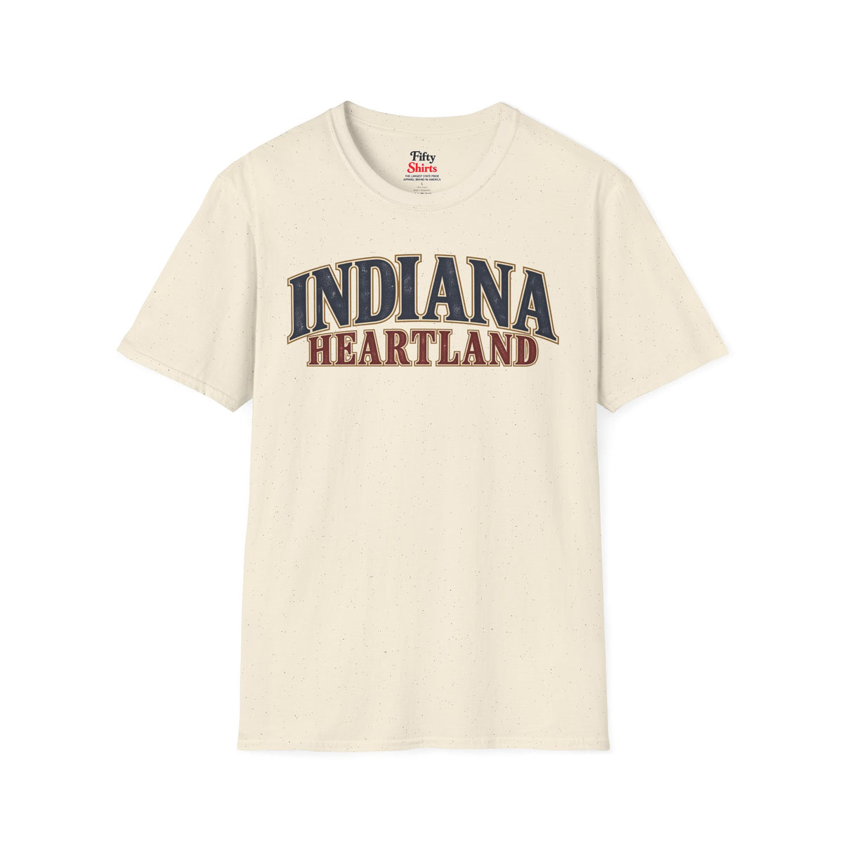 Indiana Heartland Unisex Softstyle T Shirt State Name Graphic Tee