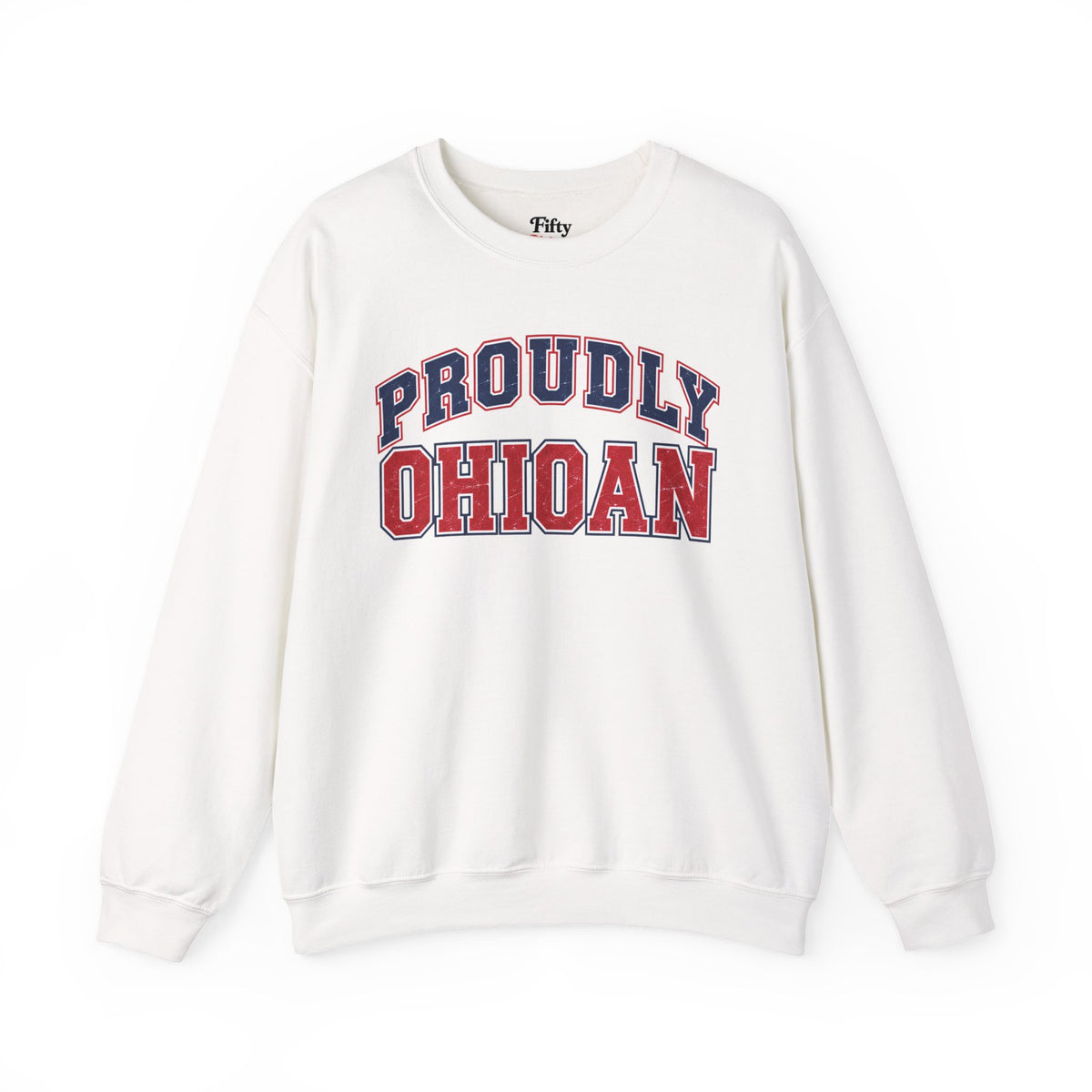 Proudly Ohion Ohio Unisex Crewneck Sweatshirt State Name Graphic