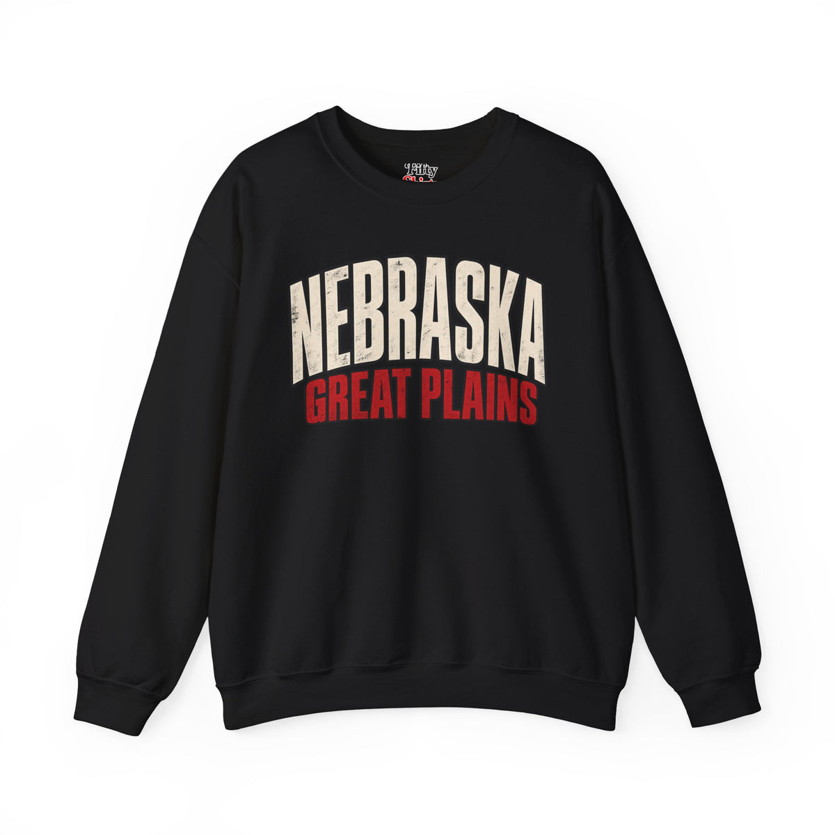 Nebraska Great Plains Unisex Crewneck Sweatshirt State Name Graphic