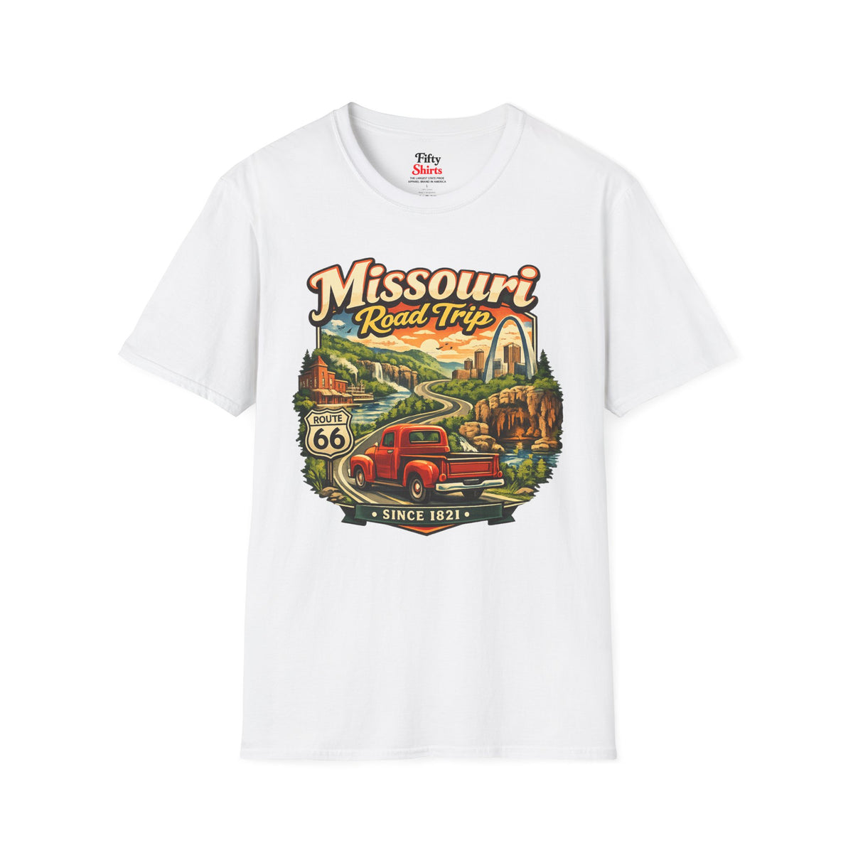 Missouri Road Trip Unisex Softstyle T Shirt State Pride Graphic Tee Collections FS03