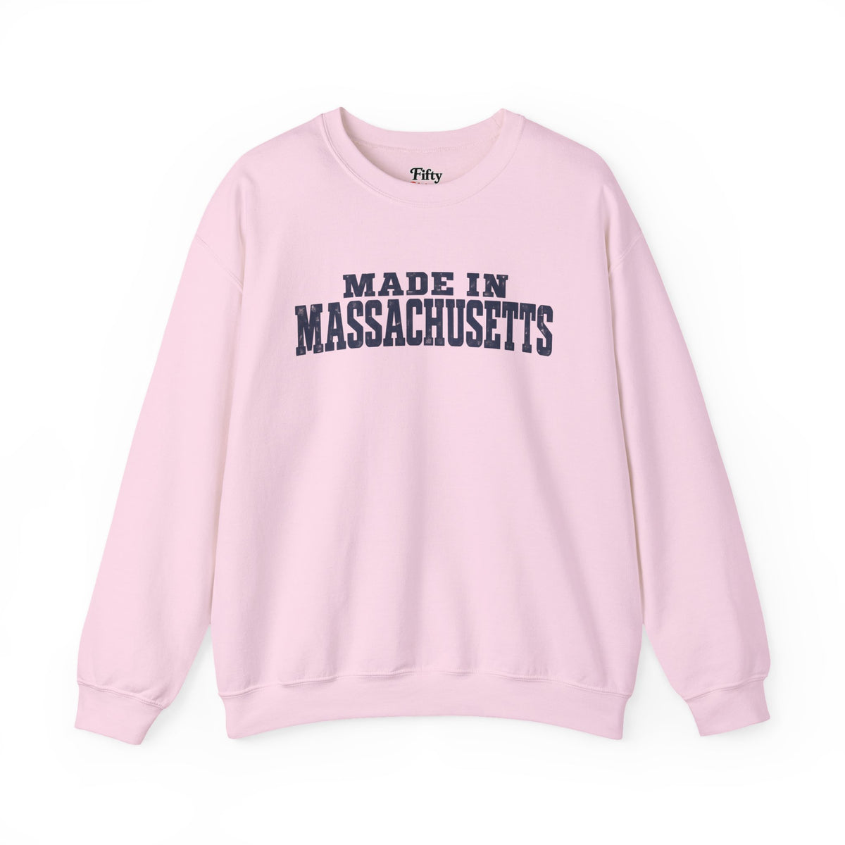 Made in Massachusetts Unisex Crewneck Sweatshirt State Name Graphic