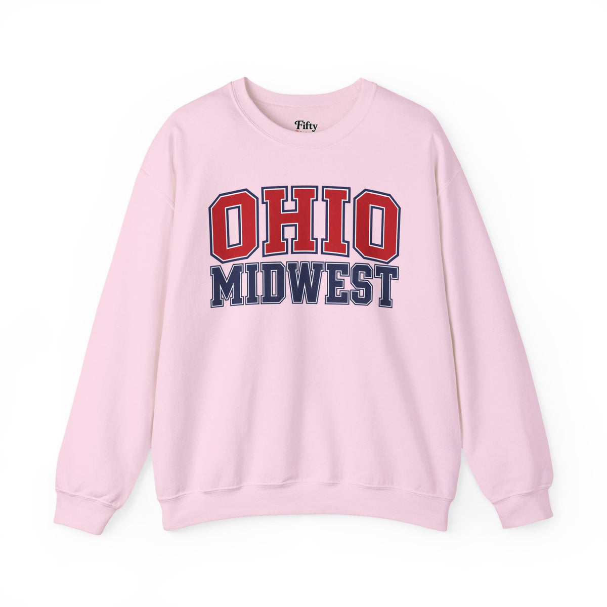 Ohio Midwest Unisex Crewneck Sweatshirt State Name Graphic