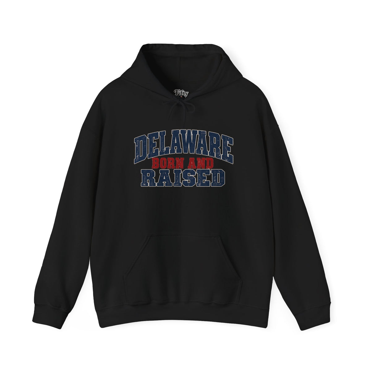 Delaware Born and Raised Rustic Heritage Unisex Hoodie Graphic