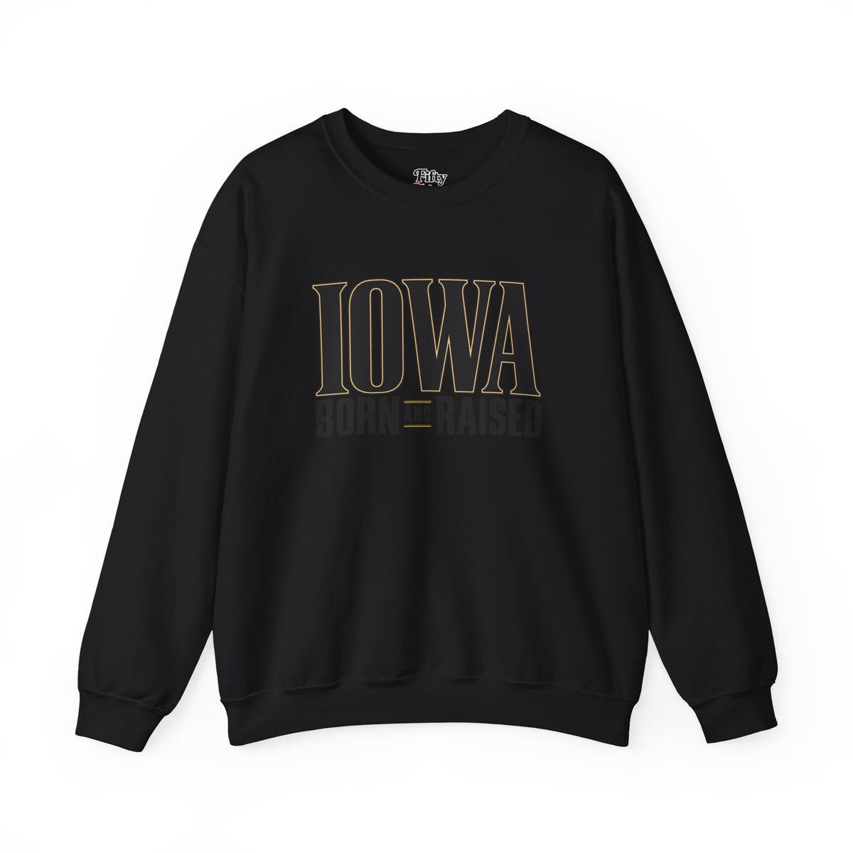 Iowa Born and Raised Premium Heritage Unisex Sweatshirt Graphic