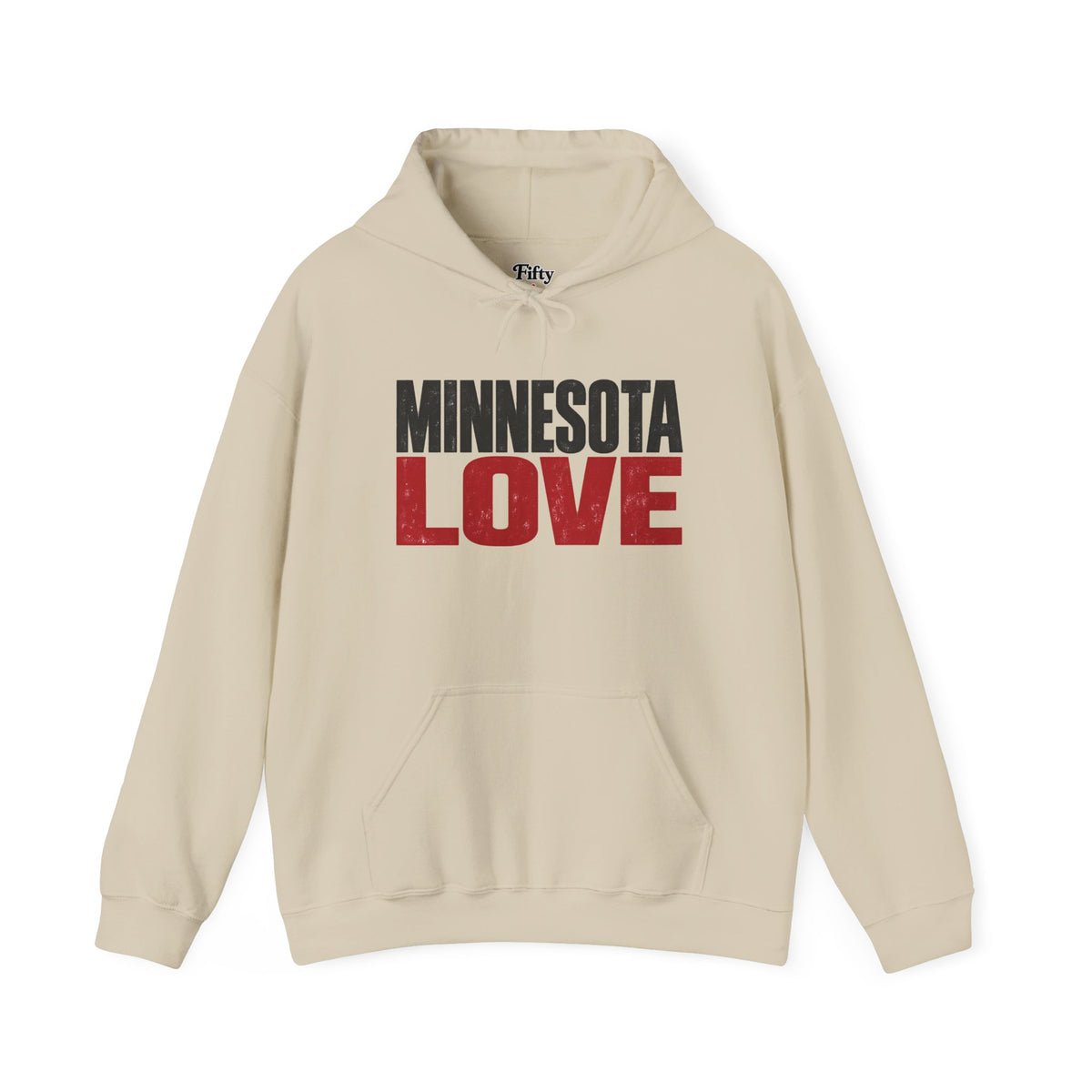 Minnesota Love Unisex Hoodie State Name Graphic