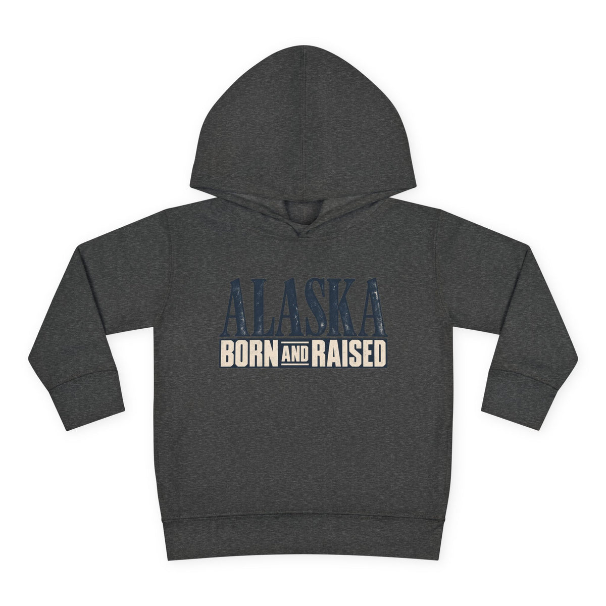 Alaska Born and Raised Premium Heritage Unisex Toddler Pullover Fleece Hoodie