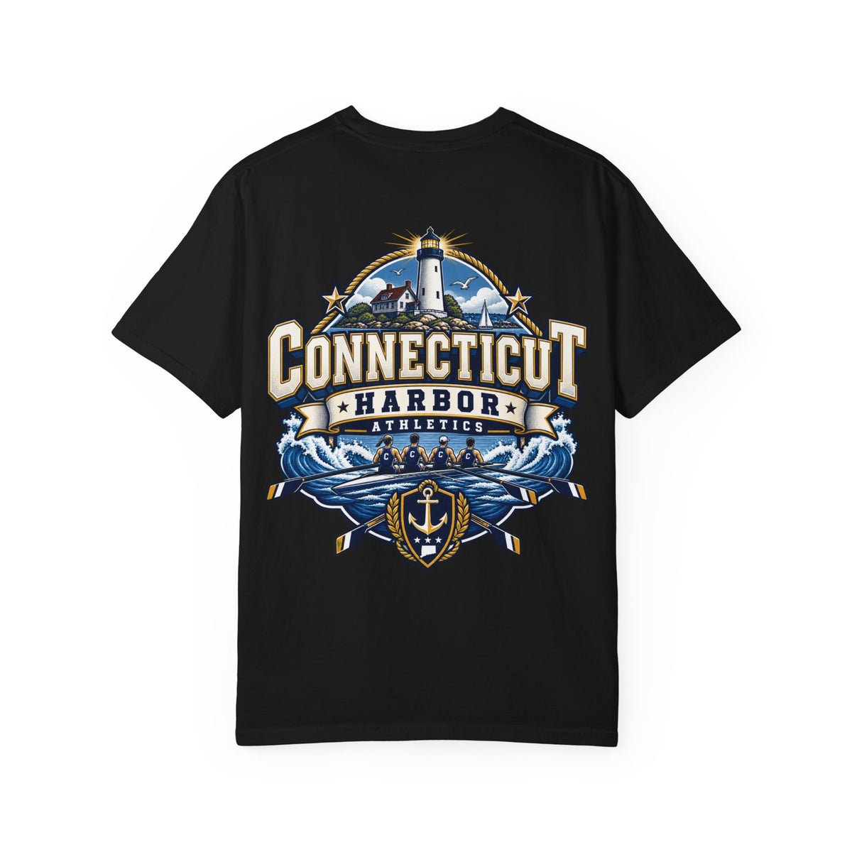 Connecticut Harbor Athletics Unisex Comfort Color 1717 Streetwear Graphic Tee