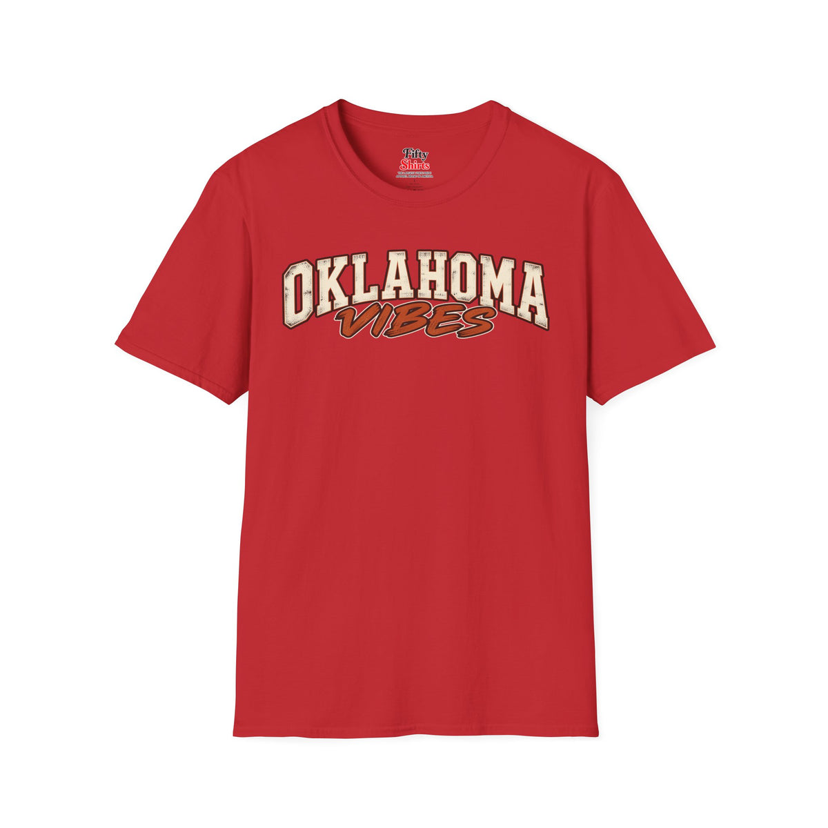 Oklahoma Vibes Unisex Softstyle T Shirt State Name Graphic Tee