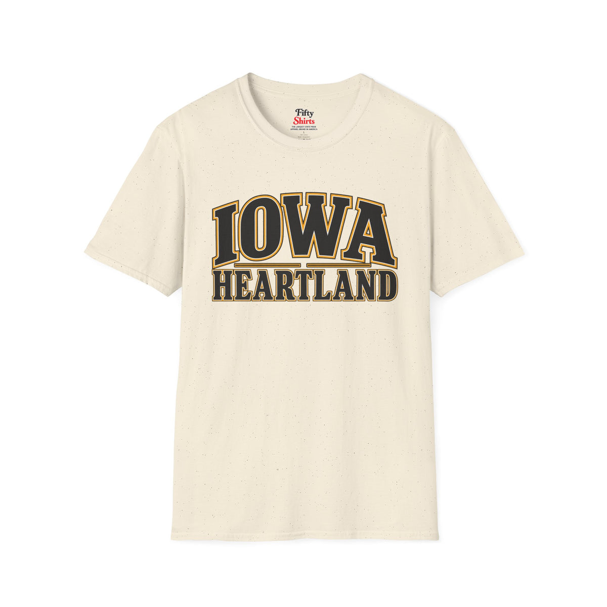Iowa Heartland Unisex Softstyle T Shirt State Name Graphic Tee