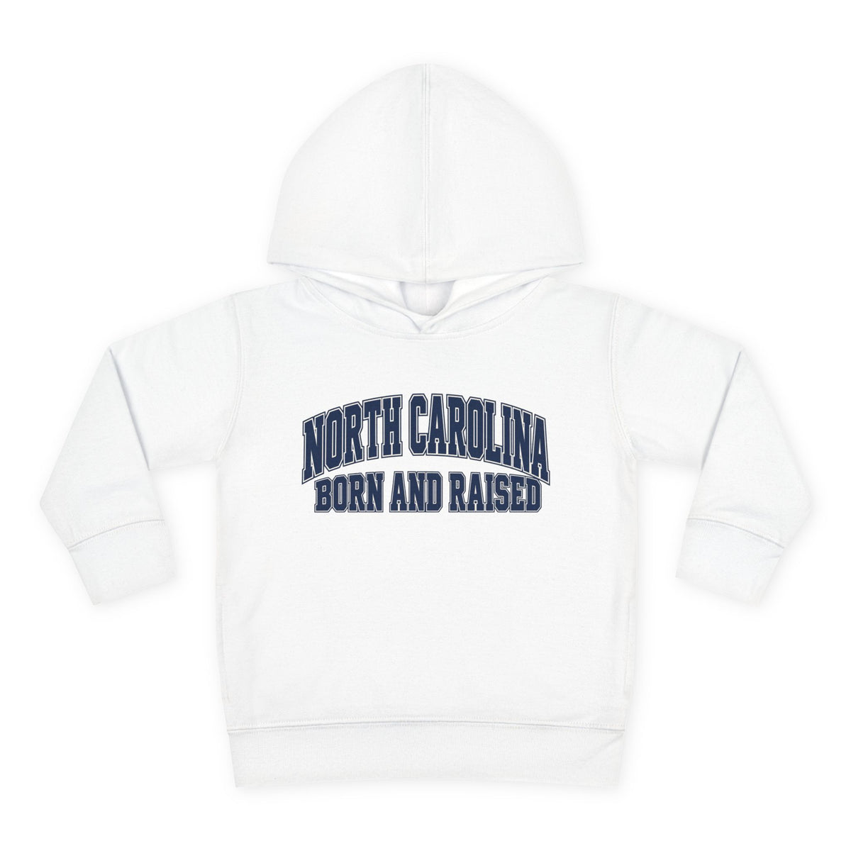 North Carolina Born and Raised Old-School Sportswear Unisex Toddler Pullover Fleece Hoodie