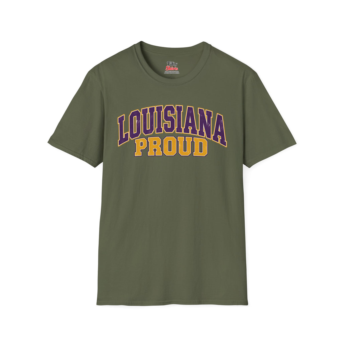 Louisiana Proud Unisex Softstyle T Shirt State Name Graphic Tee
