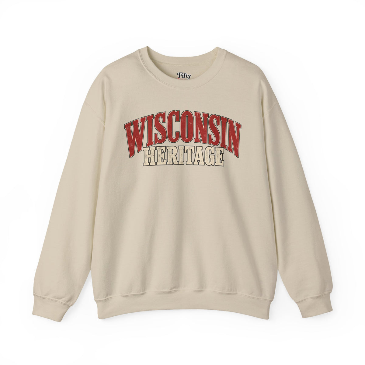Wisconsin Heritage Unisex Crewneck Sweatshirt State Name Graphic