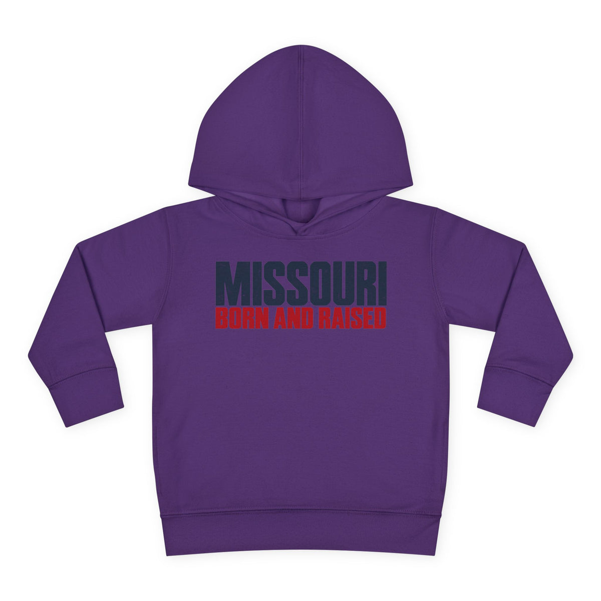 Missouri Born and Raised Modern Streetwear Unisex Toddler Pullover Fleece Hoodie