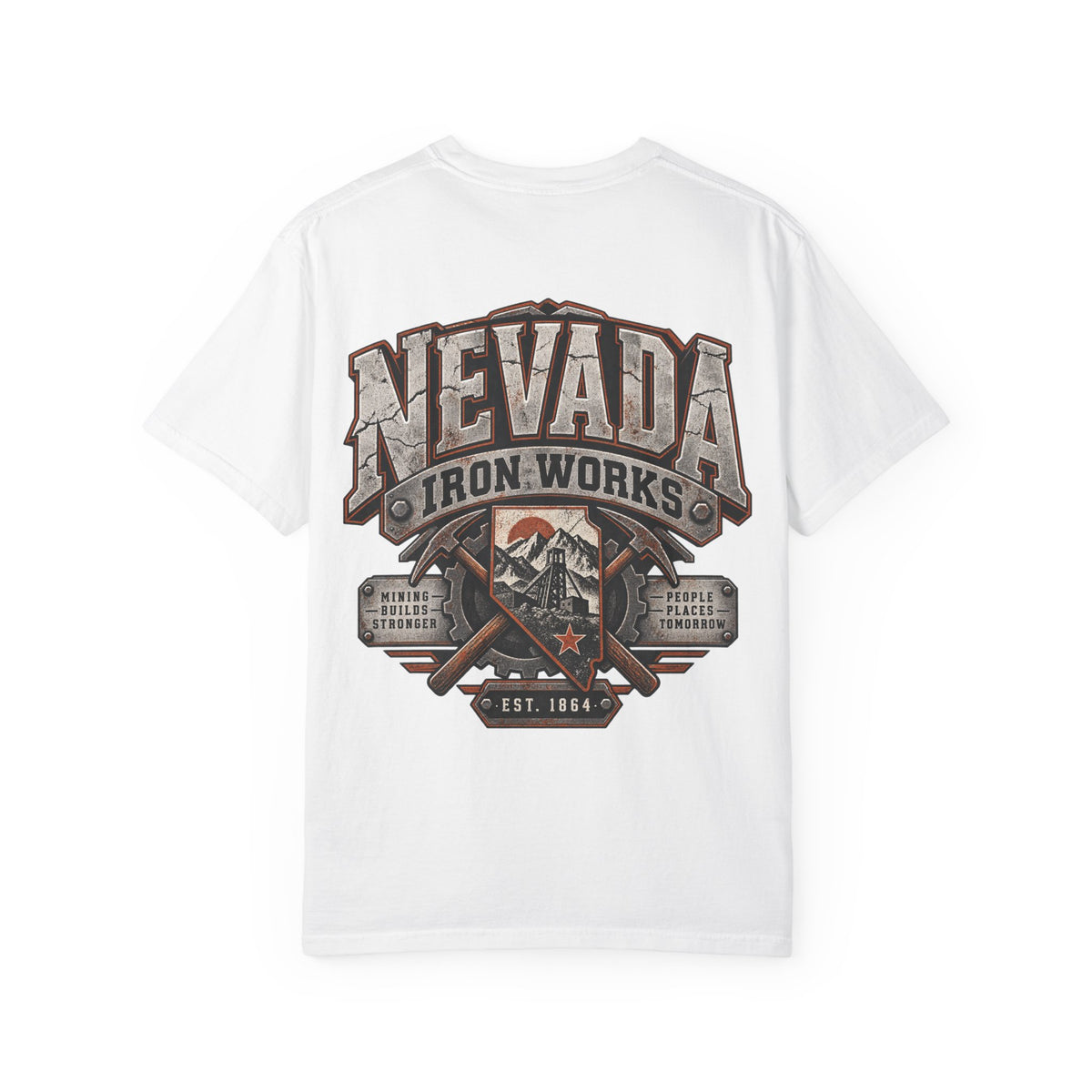 Nevada Iron Works Unisex Comfort Color 1717 Streetwear Graphic Tee