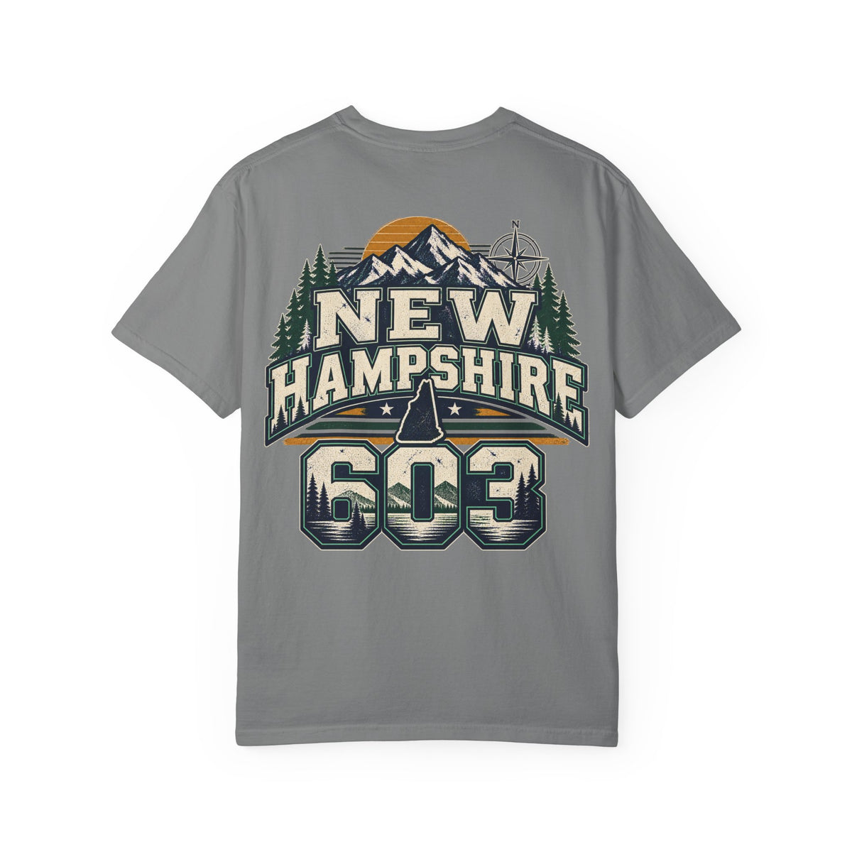 New Hampshire 603 Unisex Comfort Color 1717 Streetwear Graphic Tee