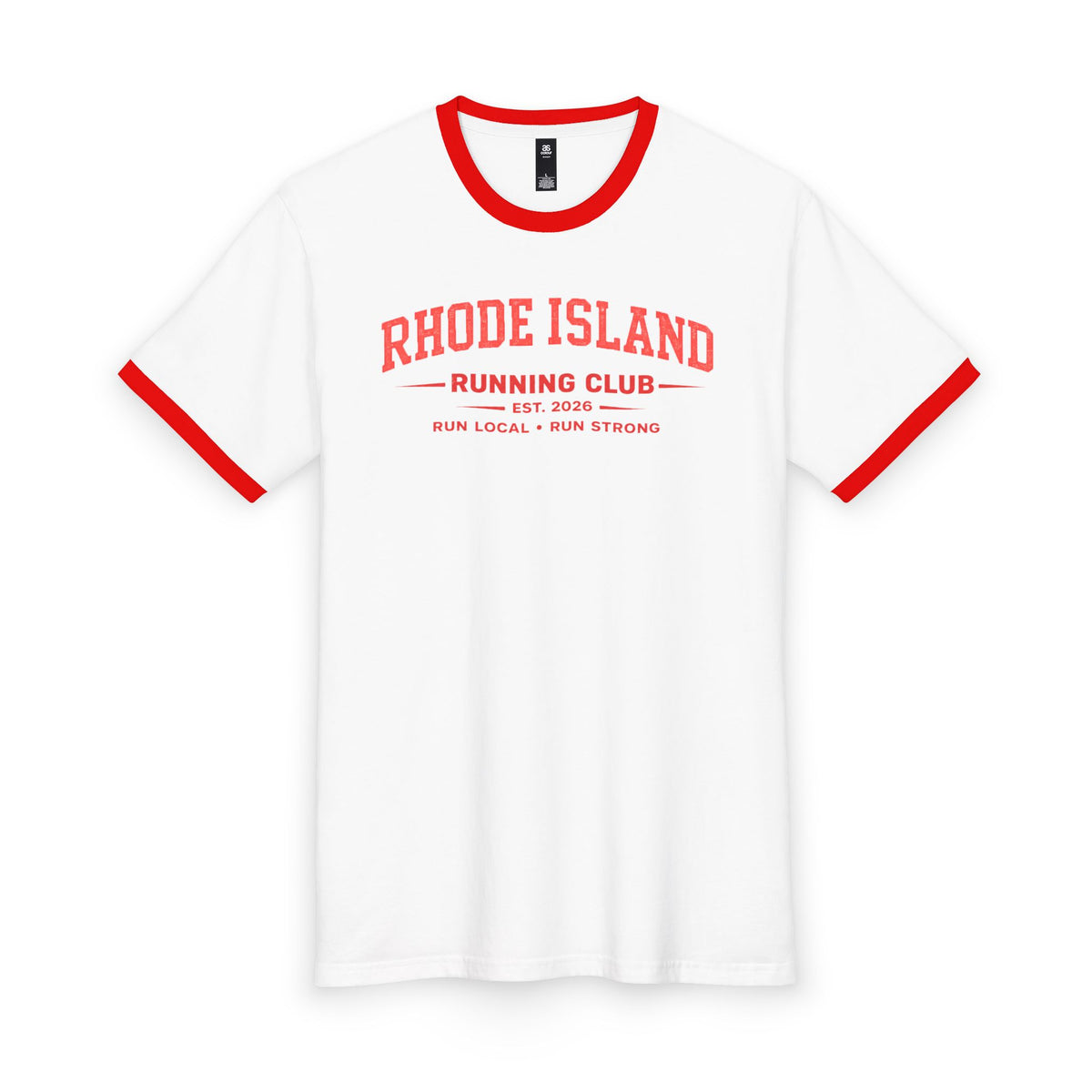 Rhode Island Running Club 2026 All State Men's Staple Ringer Tee