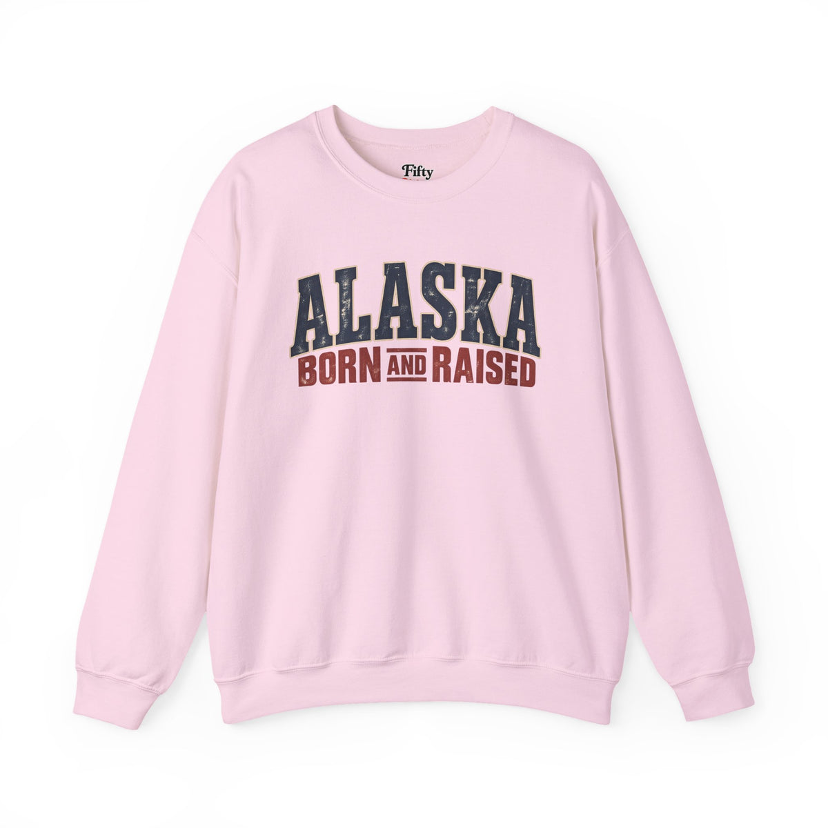 Alaska Born and Raised Vintage Outdoor Heritage Unisex Sweatshirt Graphic