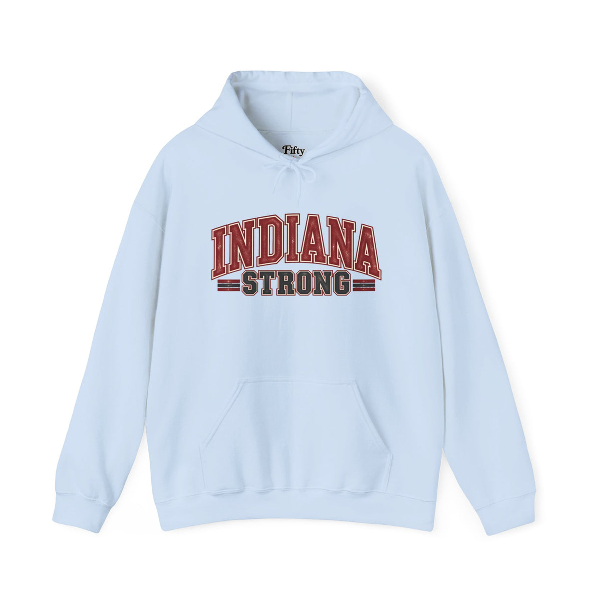 Indiana Strong Unisex Hoodie State Name Graphic